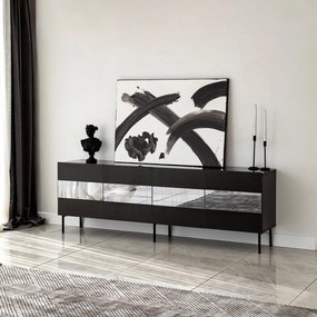 Móvel TV Leon – Preto – 180 x 59 x 35 cm