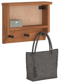 Cabide de parede SANDNES 45x12x35 cm Pinho de madeira maciça