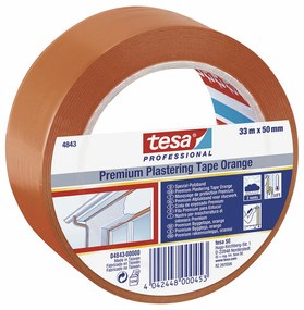 Fita isoladora TESA Revoco Premium 4843 Laranja Borracha natural PVC (33 m x 50 mm)