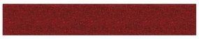 Painel de parede 12 pcs 90x15 cm tecido 1,62 m² vermelho tinto