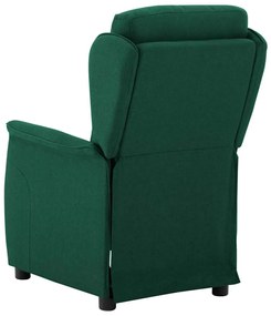 Cadeira Recliner Verde Escuro em Tecido