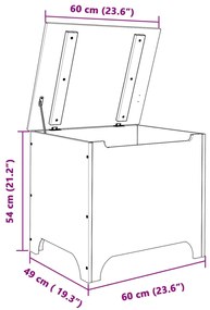 Caixa de arrumação com tampa RANA 60x49x54 cm pinho maciço