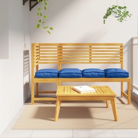 vidaXL Almofadas de Palete para Assento 4 pcs Azul Real 40x40x8 cm Tecido Oxford