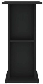 Suporte de aquário 60,5x36x72,5 cm derivados de madeira preto