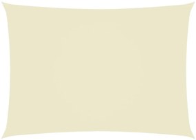 135212 vidaXL Para-sol estilo vela tecido oxford retangular 3x5 m creme