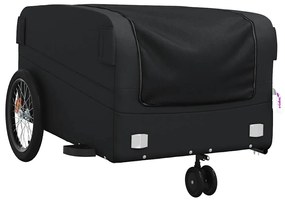 Reboque para bicicleta 45 kg ferro preto