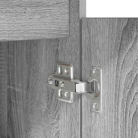 Mesa vidaXL Cinzenta Sonoma 140x49x76 cm Madeira engenheirada