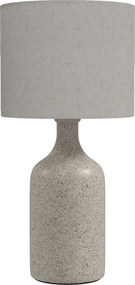 HOMCOM Lâmpada de Mesa Luminária de Mesa, Lâmpada de Cabeceira Lâmpada de Escrivaninha com Base de Cerâmica, Abajur de Linho, 22x22x45 cm areia+bege | Aosom Portugal