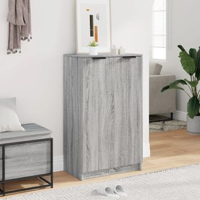 Sapateira 59x35x100 cm derivados de madeira sonoma cinza