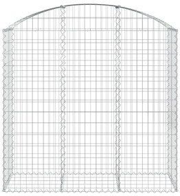 Cesto gabião arqueado 150x50x140/160 cm ferro galvanizado