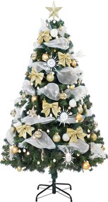 HOMCOM Árvore de Natal 180 cm com 200 luzes LED, 8 modos, 800 ramos e comando, verde | Aosom Portugal