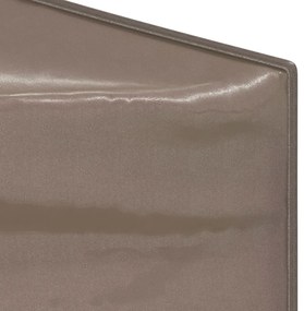 Tenda para festas dobrável 3x6 m cinzento-acastanhado