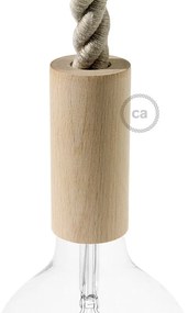 Kit de casquilho E27 em madeira para cordão 2XL