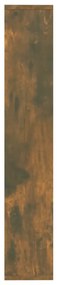 Prateleira parede 36x16x90 cm derivados madeira carvalho fumado
