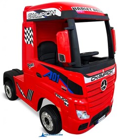 Carro eletrico crianças Camião Mercedes Actros 12V 2.4G Vermelho