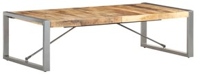 Mesa de centro 140x70x40 cm madeira de mangueira áspera