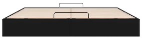 Estrutura de cama otomana sem colchão 180x200 cm preto