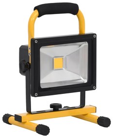 Holofote LED recarregável c/ pega 30 W branco frio