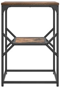 Mesa Lateral vidaXL Carvalho Defumado 41x40x60 cm Madeira Engenharia