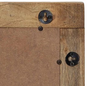Espelho casa de banho 50x70x2,5 cm mangueira maciça castanho