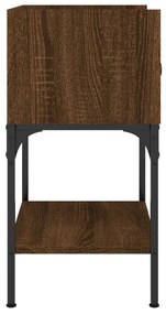 Mesas cabeceira 2pcs 40,5x31x60 deriv.madeira carvalho castanho