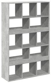 Estante 100x33x156,5 cm derivados de madeira cinzento cimento