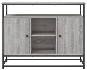 Aparador 100x35x80 cm derivados de madeira cinzento sonoma
