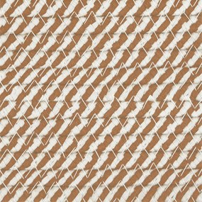 Cesto de arrumação Ø43x38 cm algodão castanho e branco