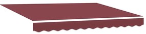 Toldo retrátil manual 300x250 cm bordô
