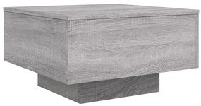 Mesa de centro 55x55x31 cm derivados de madeira cinzento sonoma