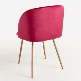 Pack 6 Cadeiras Velt Veludo - Vermelho