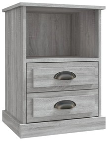 Mesas de cabeceira 2 pcs 43x36x60 cm cinzento sonoma