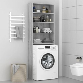 vidaXL Armário para máquina de lavar roupa 64x24x190cm cinzento sonoma