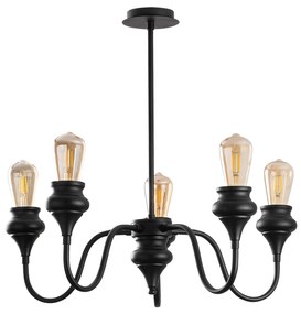 Candeeiro de Teto Alaaddin – Preto – 60 x 60 cm