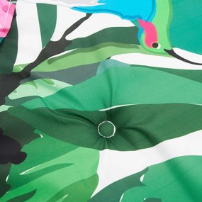 Almofadão p/ banco de jardim 100x50x4 cm tecido oxford multicor