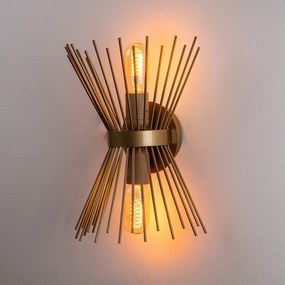 Candeeiro de Parede Kirpi – Dourado – 23 x 16 cm
