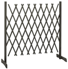Vedação em treliça para jardim 180x100 cm abeto maciço cinzento