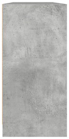 Estante c/ portas 204x37x75 cm derivados madeira cinza cimento