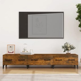 817510 vidaXL Móvel de TV 150x34,5x30 cm derivados madeira carvalho fumado