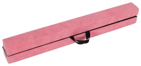 Barra de equilíbrio dobrável para crianças, 240 cm, barra de ginástica com alça de transporte, rosa