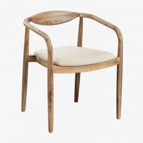 Cadeira de jantar em madeira de acácia Mallory e - Sklum