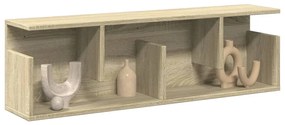vidaXL Armário parede 100x20x30 cm derivados madeira carvalho sonoma