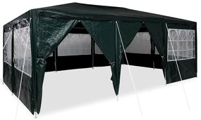 Tenda de Festa com 10 Lados Verdes 6x4 m PE