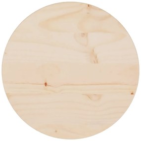 vidaXL Tampo de mesa pinho maciço Ø30x2,5 cm
