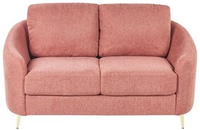 Conjunto de sofás com 6 lugares em tecido rosa TROSA Beliani