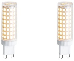 Conjunto de 2 lâmpadas LED G9 reguláveis 5,5W 500 lm 2700K