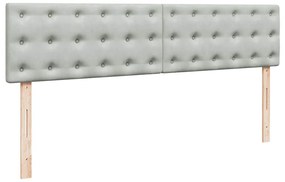 Estrutura de cama otomana com colchão 160x200 cm cinzento claro