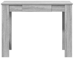 Secretária 100x45x75cm derivados de madeira cor cinzento sonoma