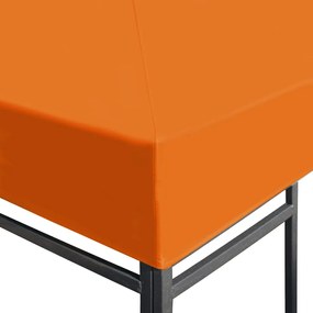 Cobertura de gazebo 310 g/m² 3x3 m laranja