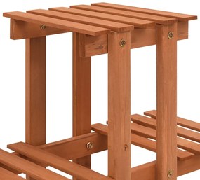 Suporte para plantas 83x25x132 cm madeira de abeto maciça